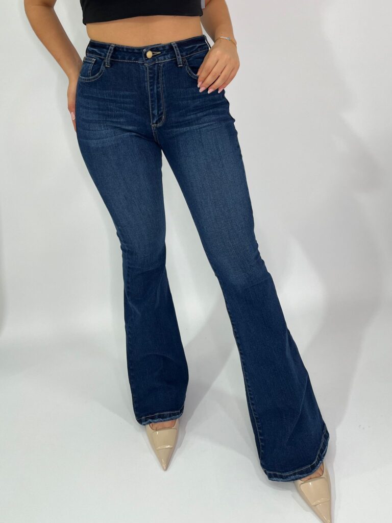 Flare Jeans Cl Sico Oscuro Mil Jeans