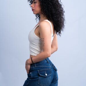 Jean Tiro Medio Tapa