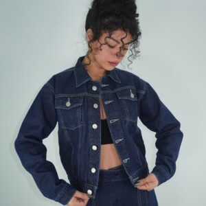 Chaqueta Jean Azul Oscuro