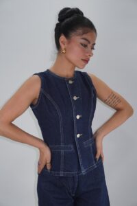 Chaleco Jean Olivia