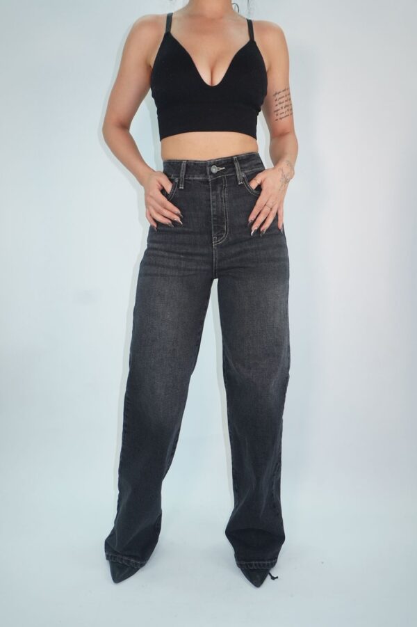 Wide Leg Clásico Negro - Imagen 2