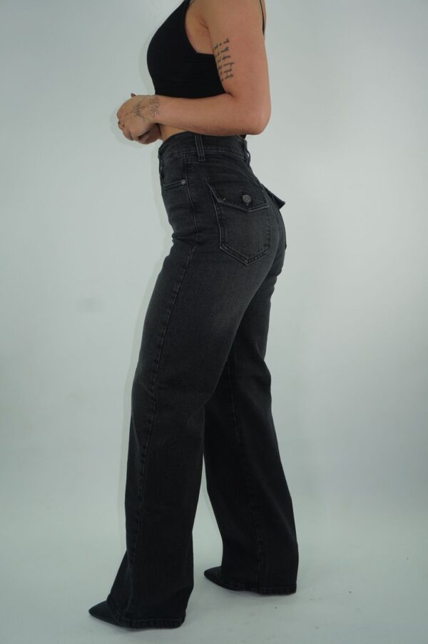 Wide Leg Tapa Negro - Imagen 3