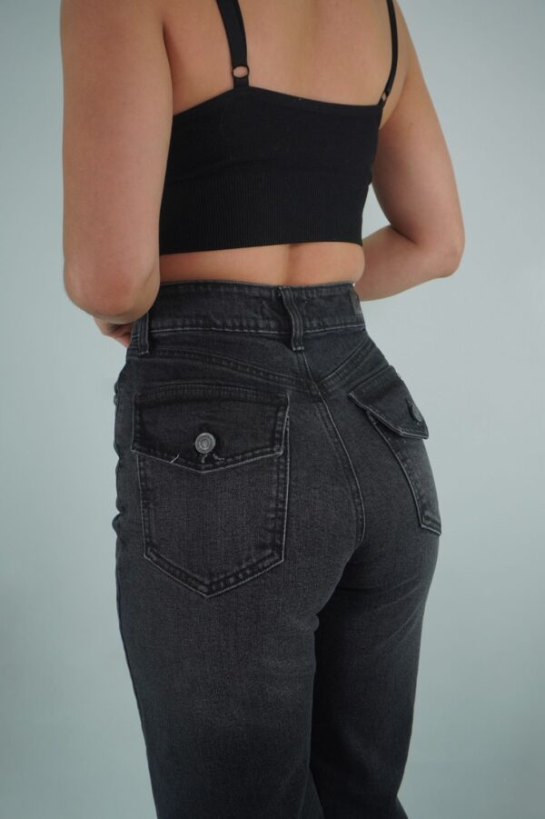 Wide Leg Tapa Negro - Imagen 4