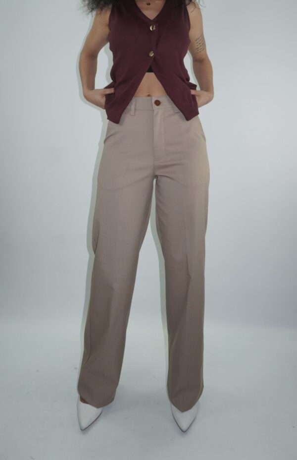 Pant Tela Lia Beige