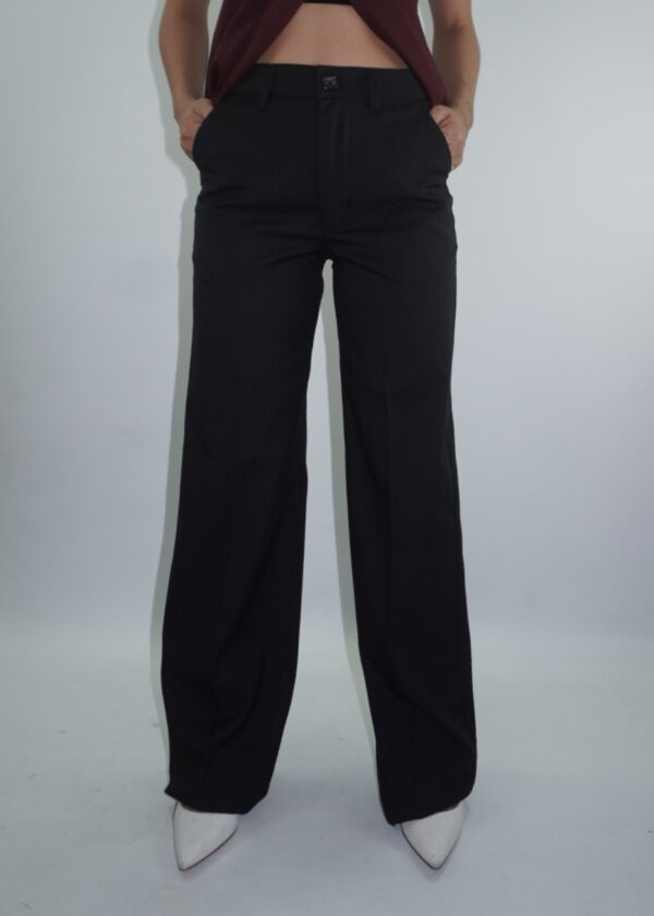 Pant Tela Lía Negro