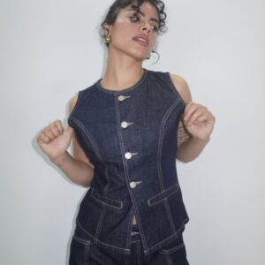 Chaleco Natural Conjunto Olivia