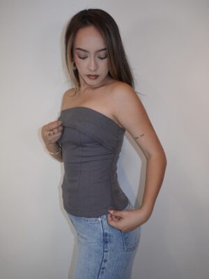 Top Zara Gris