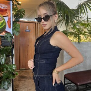 Chaleco Nia Azul Natural