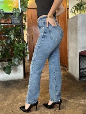 Slim Fit Azul Medio