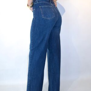 Wide Leg Rasgado Oscuro