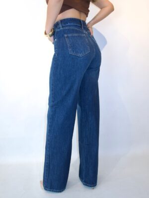 Wide Leg Rasgado Oscuro