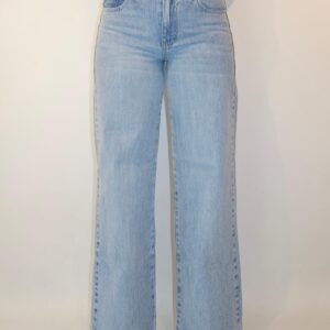 Wide Leg Tiro Medio - Tono Azul Claro