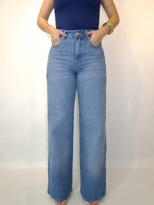 Wide Leg Comfort-Azul Medio