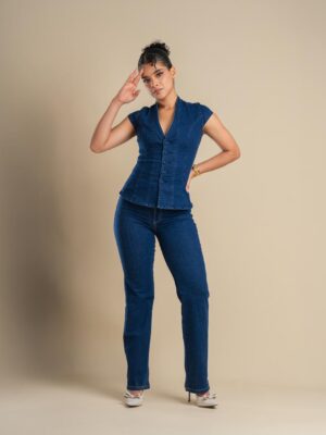 Jean Recto Diana - Tono Azul Oscuro