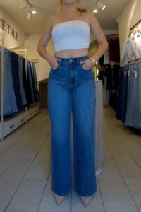 Wide Leg Comfort-Azul Medio