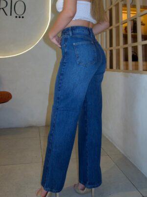 Wide Leg Elástico Petite - Tono Medio