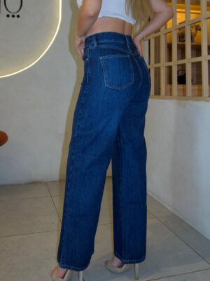Wide Leg Elástico Petite - Tono Oscuro