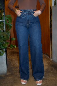 Wide Leg Con Correa - Tono Oscuro